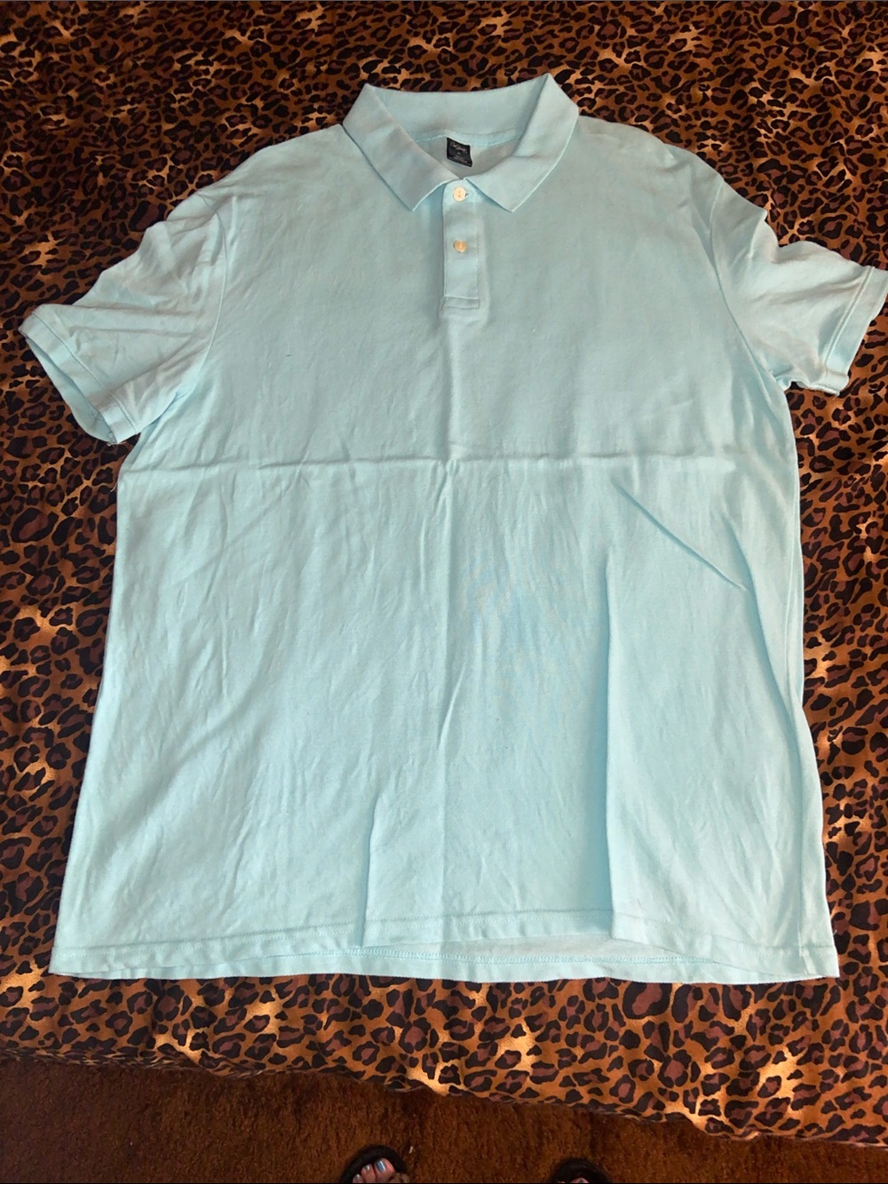 100% Cotton City Streets Men's Pale Blue Polo Shirt